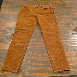 Old Navy Women's Corduroy Trousers in Rust Brown